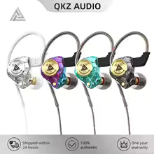 Original QKZ AK3 Wired Headphones with Microphone Noise Cancelling Stereo Earphones