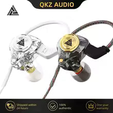 Original QKZ AK3 Wired Headphones with Microphone Noise Cancelling Stereo Earphones